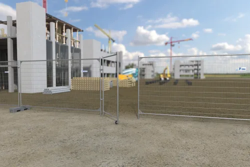 Mobilná bránka s pántom a kolieskom — detail 4